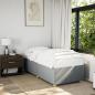Preview: ARDEBO.de - Bettgestell ohne Matratze Hellgrau 100x200 cm Stoff