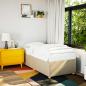 Preview: ARDEBO.de - Bettgestell ohne Matratze Creme 90x190 cm Stoff