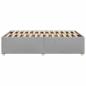 Preview: Bettgestell ohne Matratze Hellgrau 120x190 cm Stoff