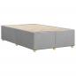 Preview: Bettgestell ohne Matratze Hellgrau 120x190 cm Stoff