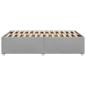 Preview: Bettgestell ohne Matratze Hellgrau 120x200 cm Stoff