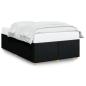 Preview: Bettgestell ohne Matratze Schwarz 120x190 cm Stoff