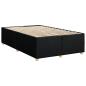 Preview: Bettgestell ohne Matratze Schwarz 120x190 cm Stoff