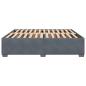 Preview: Bettgestell ohne Matratze Dunkelgrau 180x200 cm Samt