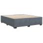 Preview: Bettgestell ohne Matratze Dunkelgrau 180x200 cm Samt