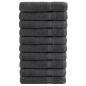 Preview: ARDEBO.de - Premium Saunatücher SOLUND 10 Stk. Anthrazit 80x200 cm 600 g/m²