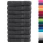 Preview: Premium Saunatücher SOLUND 10 Stk. Anthrazit 80x200 cm 600 g/m²