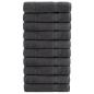 Preview: ARDEBO.de - Premium Handtücher SOLUND 10 Stk. Anthrazit 50x100 cm 600 g/m²