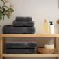 Preview: Premium Handtücher SOLUND 10 Stk. Anthrazit 50x100 cm 600 g/m²