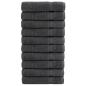 Preview: ARDEBO.de - Premium Badetücher SOLUND 10 Stk. Anthrazit 100x150 cm 600 g/m²