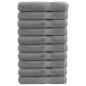 Preview: ARDEBO.de - Premium Handtücher SOLUND 10 Stk. Grau 100x200 cm 600 g/m²