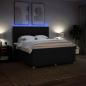 Preview: Boxspringbett mit Matratze Schwarz 180x200 cm Stoff