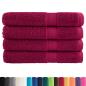 Preview: Premium Handtücher SOLUND 4 Stk. Bordeaux 100x200 cm 600 g/m²