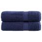 Preview: ARDEBO.de - Premium Handtücher SOLUND 2 Stk. Marineblau 50x100 cm 600 g/m²