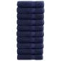 Preview: Premium Duschtücher SOLUND 10 Stk. Marineblau 70x140 cm 600 g/m²