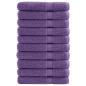 Preview: ARDEBO.de - Premium-Handtücher SOLUND 10 Stk. Lila 100x200 cm 600 g/m²