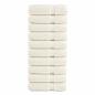 Preview: ARDEBO.de - Premium-Handtücher SOLUND 10 Stk. Cremeweiß 50x100 cm 600 g/m²