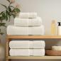 Preview: Premium Badetücher SOLUND 4 Stk. Creme 100x150 cm 600 g/m²