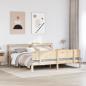 Preview: ARDEBO.de - Bettgestell mit Kopfteil ohne Matratze 200x200 cm