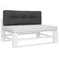 Preview: Palettenkissen Anthrazit 120x40x12 cm Stoff