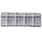 Preview: Palettenkissen Grau Karomuster 120x40x12 cm Stoff