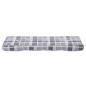 Preview: Palettenkissen Grau Karomuster 120x40x12 cm Stoff
