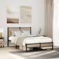 Preview: ARDEBO.de - Metallbett ohne Matratze Sonoma-Eiche 120x200 cm