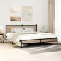 Preview: ARDEBO.de - Metallbett ohne Matratze Sonoma-Eiche 160x200 cm