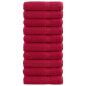 Preview: ARDEBO.de - Premium Badetücher SOLUND 10 Stk. Rot 100x150 cm 600 g/m²