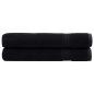 Preview: ARDEBO.de - Premium-Handtücher SOLUND 2 Stk. Schwarz 100x200 cm 600 g/m²