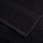 Preview: Premium-Saunatücher SOLUND 4 Stk. Schwarz 80x200 cm 600 g/m²