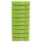 Preview: ARDEBO.de - Premium Badetücher SOLUND 10 Stk. Apfelgrün 100x150 cm 600 g/m²