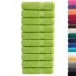 Preview: Premium Badetücher SOLUND 10 Stk. Apfelgrün 100x150 cm 600 g/m²