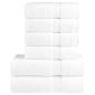 Preview: ARDEBO.de - 6 tlg. Premium-Handtuch-Set SOLUND Weiß 600 g/m²