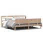 Preview: Bettgestell mit Kopfteil ohne Matratze 200x200 cm