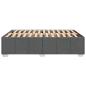 Preview: Bettgestell ohne Matratze Dunkelgrau 160x200 cm Stoff