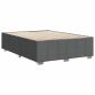 Preview: Bettgestell ohne Matratze Dunkelgrau 160x200 cm Stoff