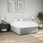 Preview: ARDEBO.de - Bettgestell ohne Matratze Hellgrau 140x190 cm Stoff