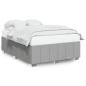 Preview: Bettgestell ohne Matratze Hellgrau 140x190 cm Stoff