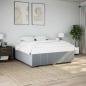 Preview: ARDEBO.de - Bettgestell ohne Matratze Hellgrau 180x200 cm Stoff