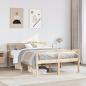 Preview: ARDEBO.de - Seniorenbett mit Kopfteil ohne Matratze 140x190 cm