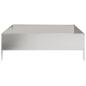 Preview: Hochbeet 100x100x33,5 cm Edelstahl