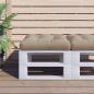 Preview: ARDEBO.de - Palettenkissen Taupe 60x60x12 cm Stoff