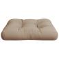 Preview: Palettenkissen Taupe 60x60x12 cm Stoff