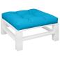 Preview: Palettenkissen Blau 80x80x12 cm Stoff