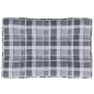 Preview: Palettenkissen Grau Karomuster 120x80x12 cm Stoff