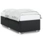 Preview: Bettgestell Schwarz 90x200 cm Kunstleder