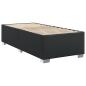Preview: Bettgestell Schwarz 90x200 cm Kunstleder
