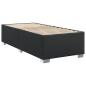 Preview: Bettgestell Schwarz 90x200 cm Kunstleder