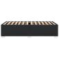 Preview: Bettgestell Schwarz 90x200 cm Kunstleder